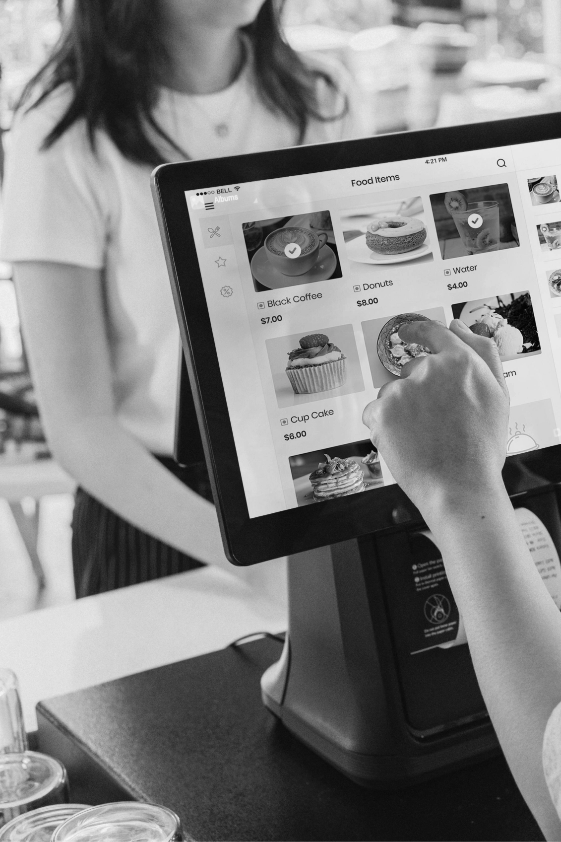 Bitcoin Zahlung im Café 